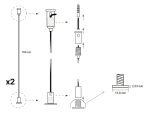 Kit 4 piolas para suspensión - Imagen 2