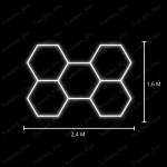 Set 5 Hexágonos 2,40 m x 1,60 m (168W)