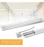 Tubo LED canoa plana 18w 60cm empavonado interior luz blanca 220V - Imagen 3