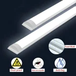 Tubo LED canoa plana 18w 60cm empavonado interior luz blanca 220V - Imagen 2