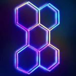 Sistema LED RGB Hexagonal 5 Hexágonos 2,4 x 1,6 m - Imagen 2