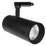 Foco Riel Monofásico Luz Fría Blanca (30w negro)