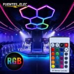 Led RGB Hexagonal Set 5 Hexágonos + Control y APP - Imagen 2