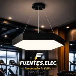 Lámpara Colgante Black Out Hexagonal Compacta LED