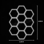 Set 10 Hexágonos 3,20 m x 2,45 m (406W)