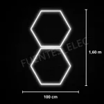 Set 2 Hexágono 1,60 m x 100cm (77W)