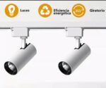 Foco Riel Monofásico Luz Fría Blanca (30w Blanco) - Imagen 2